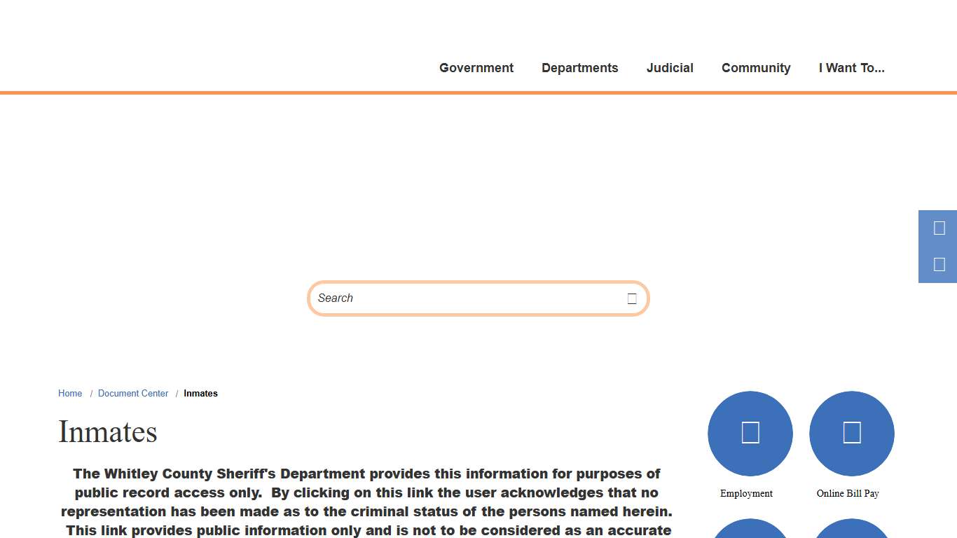 Document Center / Inmates / Whitley County, Indiana